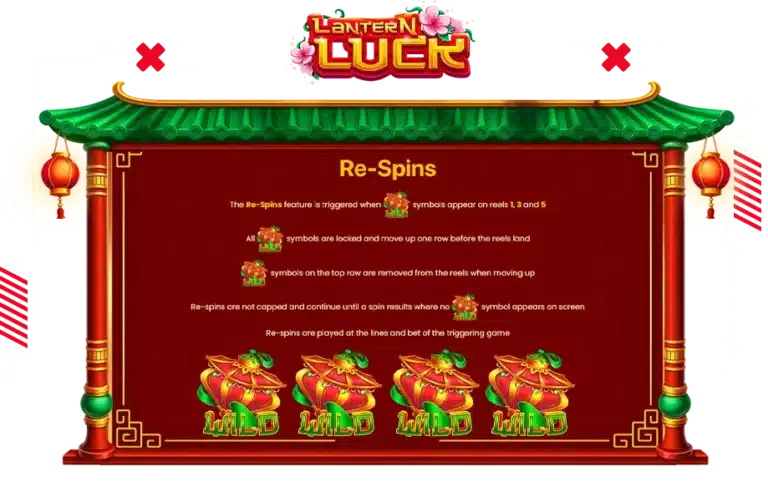 ฟีเจอร์พิเศษ Re Spins LanternLuck