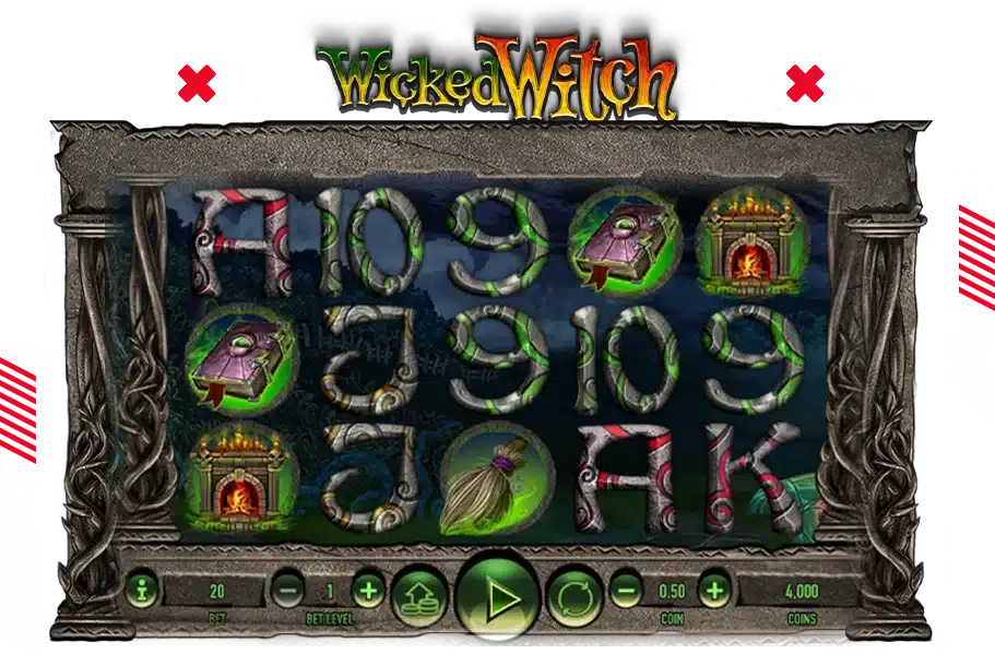 รูปแบบลักษณะของตัวเกม Wicked Witch